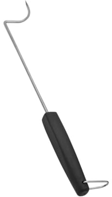 BAZEITFLOW Fourchette Barbecue Acier Inoxydable Crochet Viande Barbecue Outil Extérieur Résistant Chaleur