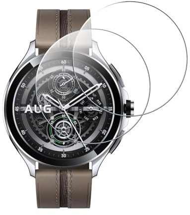 Aiziki [2 Piezas Protector de Pantalla para Xiaomi Watch 2 Pro, 0.33 mm Ultra Transparente, Antihuellas, Sin Burbujas, Ultra Resistente, HD Transparente