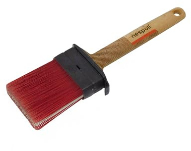Nespoli - ZeroLoss XL Pinceau de Peinture Plat 65 mm pour Vernis à Eau et solvant, pinceaux à Peinture pour Objets de Bricolage, pinceaux de Peinture poignée Ergonomique Laser Tactile, sans Perte de