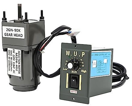 UHDUIG 6W 90K Getriebemotor mit Drehzahlregler und Halterung 220V verstellbarer Antriebsmotor für industrielle Steuerung und Automatisierung präzise und zuverlässig für Techniker