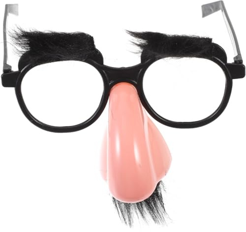 Hemobllo Lustige Brille Mit Großer Nase Augenbrauen Und Schnurrbart Halloween Kostüm Brille Für Karneval Geburtstagsfeiern Und Party Accessoires