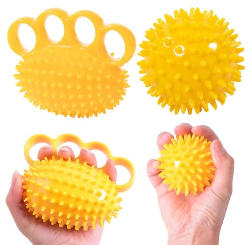 2 Stück Stressball Für Hände Therapie, Massageball Für Die Hand, Handtrainer Fingertrainer, Finger Training, Lindert Stress, zur Angstzuständen, Stressabbau, lindert Handgelenkschmerzen, Finger