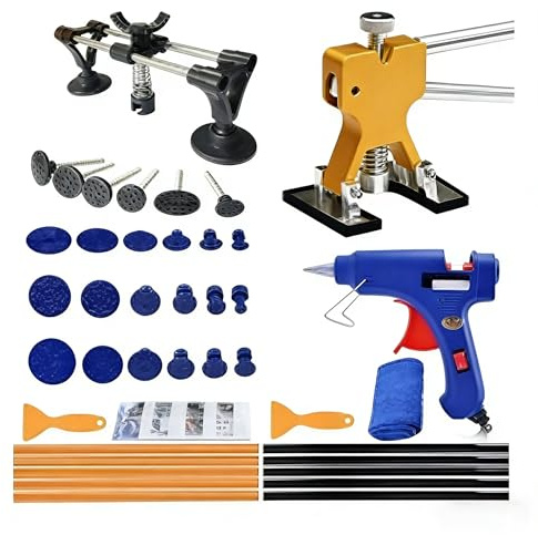 Mautopily 41PCS Car Dent Puller Kit, Paintless Dent Removal Kit for Car Body, Professional Car Dent Repair Kit with Dent Remover Tool