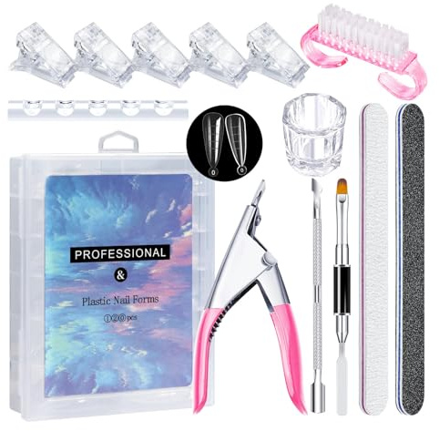 Kit professionnel pour ongles avec pinces à ongles longs en fer à cheval pour manucure - Accessoires pour femmes et filles