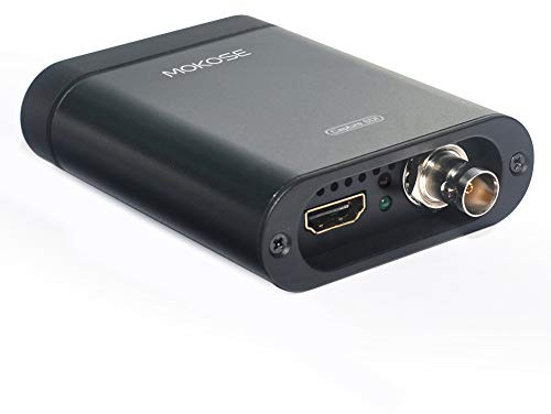MOKOSE USB3.0 HDMI/SDI Video Capture Card for Windows, Linux, OS X (Mac) HD Loop Thru Game Dongle Grabber Device 1080P 60fps UVC Free Driver Box