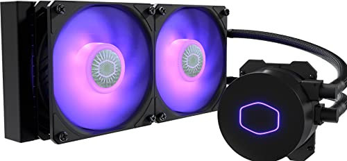 Cooler Master MasterLiquid ML240L V2 RGB Dissipatore CPU a Liquido - Illuminazione ad Effetti Più Luminosi, Pompa 3a Generazione, Ottimo Radiatore e Due Ventole SickleFlow da 120 mm