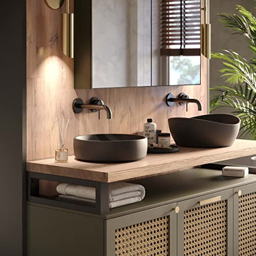 LAMO Manufaktur Waschtischplatte, Holzplatte Waschtisch, 160x60 cm (AxB), Natur, ohne Montageset, LWPG-01-A-002-EO
