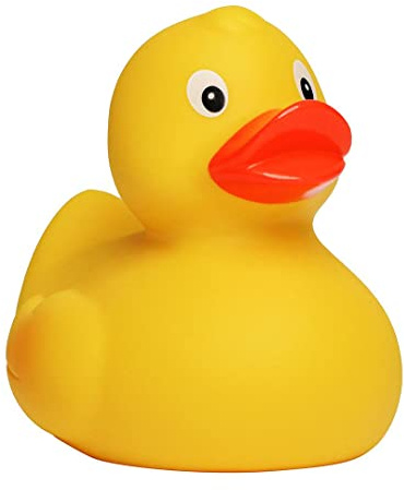 Schnabels Quietsche-Ente (6,60 cm) - Geschenk für Geburt Geburtstag Namenstag Kinder Baby Freund-in Mädchen Junge - Spielzeug Bade-Ente Badewanne Deko
