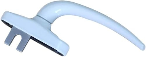 PULaif Poignées de en PVC, Serrures de, poignée de, serrure en alliage d'aluminium, accessoires universels de porte et de à rotation en ligne blanche/noire (couleur: blanc, ta