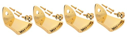 TOYANDONA 4 Sets Mandolin Tailpiece Professional Triangle Metal Mandolin Bridge Parts