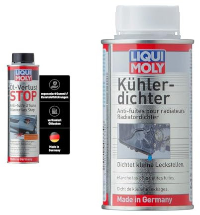 LIQUI MOLY Öl-Verlust Stop | 300 ml | Öladditiv | Art.-Nr.: 1005 & Kühlerdichter | 150 ml | Kühleradditiv | Art.-Nr.: 3330