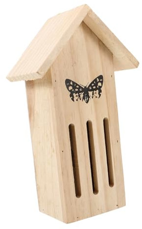 Parliky Hölzernes Schmetterlingshaus Mit Futterstelle Hängendes Insektenhaus Gartendekoration Für Außenbereich Schmetterlingslebensraum Für Gartenfreunde