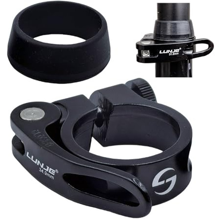 TIKBRO Cykelsadel stolpe klämma aluminiumlegering snabbfrigörande cykel sadelklämma 28,6 mm 31,8 mm 34,9 mm