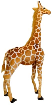 champracer Großes Giraffe Plüschtier, Giraffe Kuscheltier Groß Stehend Riesen Stofftier Puppe Deko Geschenk Kinder Spielzeug Braun Gelb (50cm)