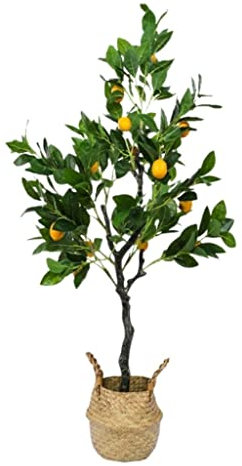 QTYQWC Künstlicher Baum, künstlicher Baum, Zitronenbaum, Simulationspflanze, Topfpflanze, grüne Pflanze, Wohnzimmerdekoration, künstlicher Baum, künstliche Pflanzen, künstliche Pflanze (eine Farbe).
