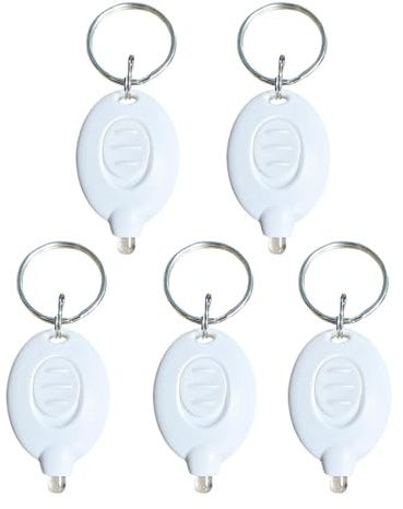 LED-ficklampa - batteridriven LED-nyckelring | kompakt ficklampa med nyckelring för utomhusbruk, camping, vandring, bärbar LED-belysning för äventyr