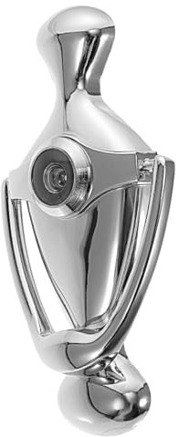 SEWOART 304 Stainless Steel Door Security Knocker Peephole Zinc Alloy Viewer for Household Front Door Knocker Replacement Security Accessory