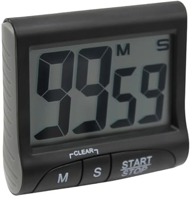 Temporizador de cocina con pantalla grande, práctico temporizador digital de cocina, alarma para cocinar con precisión