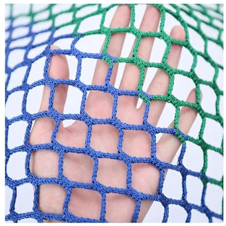 Gartensicherheitsnetz für Kinder und Haustiere – Nylon-Anti-Fallnetz, Pool- und Treppenschutz, Balkon, Gitterzaun (Orange, 5 x 5 cm Löcher, 2 x 3 m)