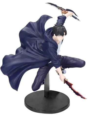 Sung Jin Woo Figur 13 cm Anime PVC Statue Sung Jin Woo Actionfigur Zeichentrickcharakter Sammelmodell Figurinen Geschenke für Fans