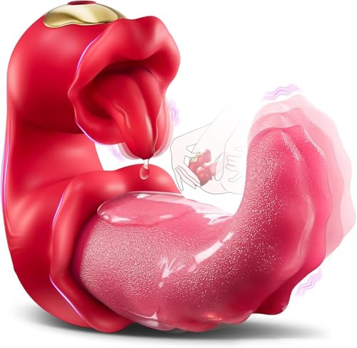BSZUI Zungen-Vibrator für Frauen mit 10 Swing-Modi, Silikon | Erotisches Vibratorenset mit 10 Leck- & Swingmodi zur Klitoris- & G-Punkt-Stimulation. Perfekt für Frauen & Paare.