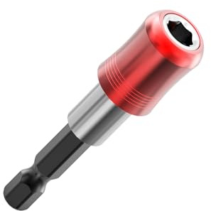 HUHAO 2 Drill Bit Extension,Magnetic Hex Bit Extension Holder,Magnetic Drill Screwdriver Bit Holder Extender,1/4 Inch Hex Shank Quick Release Extension Adapter,Universal Fit for Impact Driver Bits