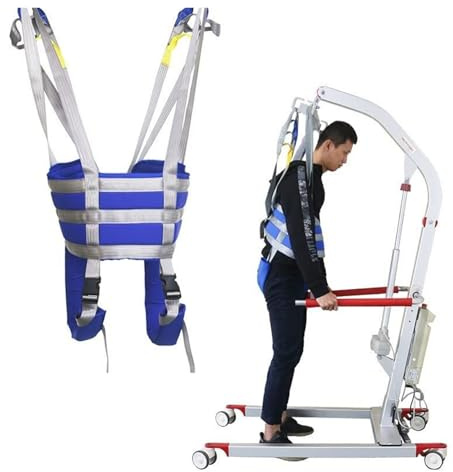 Full Body Sling Patient Lift for Elderly, Hoist Heavy Duty Transfer Belts, Bathroom Transfer Hammock and Walking Standing Aids for Handicapped