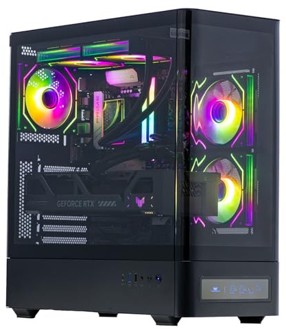 Veno Scorp Gaming PC AMD Ryzen 5 9600X Processor Nvidia GeForce RTX 5050 8GB Graphics Card – DDR5 16GB 5200MHz RAM – 1TB NVMe SSD – 650W PSU – Windows 11 – IONIX Black ARGB Case – Liquid Cooling –WiFi