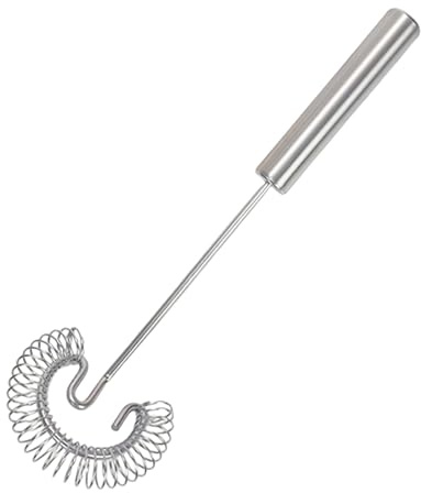 Frusta a mano, Frusta a Spirale in Acciaio Inox | Strumento per Sbattere Uova E Schiumare Latte - Per Mescolare Cucinare Frusta Cottura Casa Picnic Camping per Chef e Panettieri