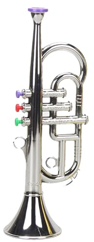 Kinder-Trompeten-Spielzeuginstrument – ​​Blasmusikhorn für Kinder, Klangspiel für Anfänger, Lernaktivitätsspielzeugset mit simulierter Blechmelodie, musikalisches Früherziehungsgerät die Schule zu