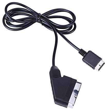 Sitrda Câble péritel RGB TV AV pour Playstation PS1 PS2 PS3 Slim Line 200 cm