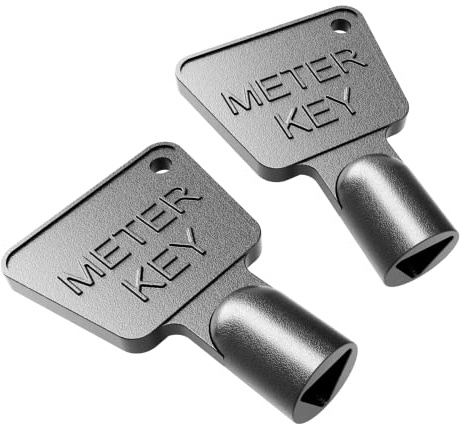 QUERGO - Gas Meter Box Key Electric Box Key Triangle Key (Pack of 2)