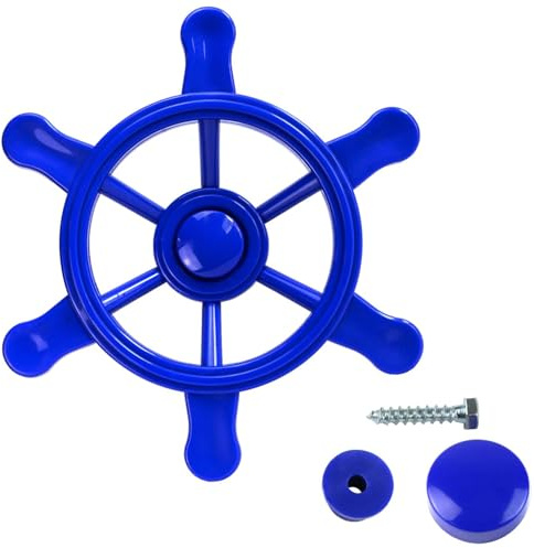 Steuerrad blau Schiffslenker für Spielturm Piratenschiff Lenker blaues Lenkrad