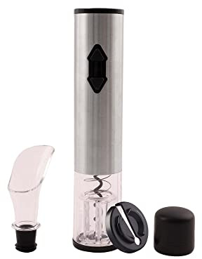 Point-Virgule Set de regalo de vino con sacacorchos eléctrico, vertedor, tapón al vacío, cortador de láminas, 4 piezas