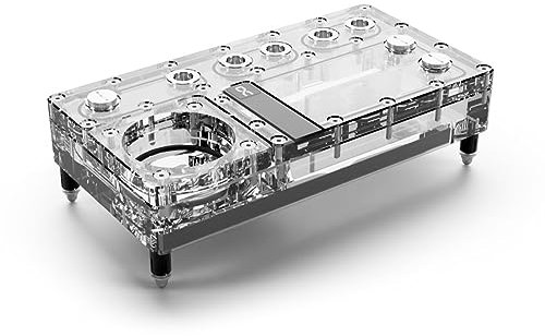 Alphacool Zentrale Verteilerplatte 240 links mit Pumpenhalterung VPP/D5