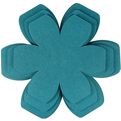 Yeruvce Lake Blue Pot and Pan Protectors Set of 12 and 3 Different Sizes, Thicker Felt Pan Protector Pads,Protecting Your Cookware