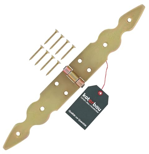 KOTARBAU® Charnière à Congé 150x150x35 en Acier Galvanisé pour Porte Lourde | Charnière Plate