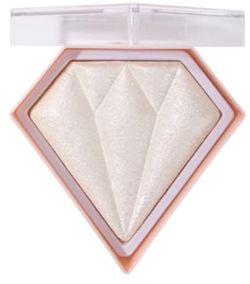 Weiß Makeup Highlighter Palette mit Glitter für Gesicht und Wangen #01