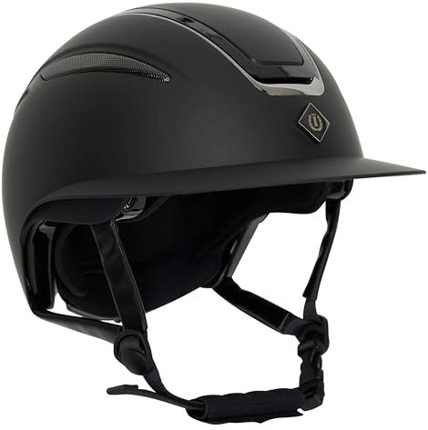 Imperial Riding Unisex – Erwachsene Reithelm IRHOlania Deluxe Big Visor, Black, S