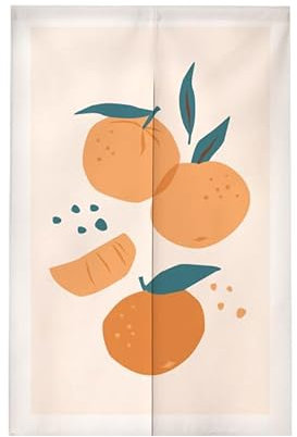 Türvorhang Orange Peacock Blue Türvorhang Insektenschutz Polyester Raumteiler Vorhang mit Teleskopstange Vorhang Kurz Küchenvorhang Fliegenvorhang Terrassentür Waschbar Tür Vorhang 80x200cm