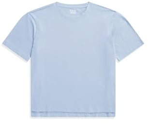 Animal Idol Womens Relaxed Fit T-Shirt - Relaxed Fit Top in Lightweight Cotton Fabric - Autumn Winter, Hiking, Outdoors & Walking Corn Blue Women's Size 8