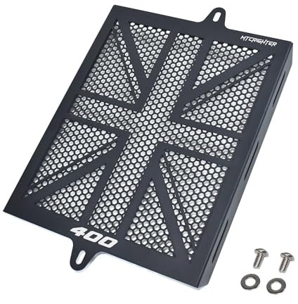 MTCRIGHTER Protezione della griglia del radiatore ispessita parafango Compatibile con Triumph Speed 400 Scrambler 400X 2024 2025, Realizzato in lega di alluminio