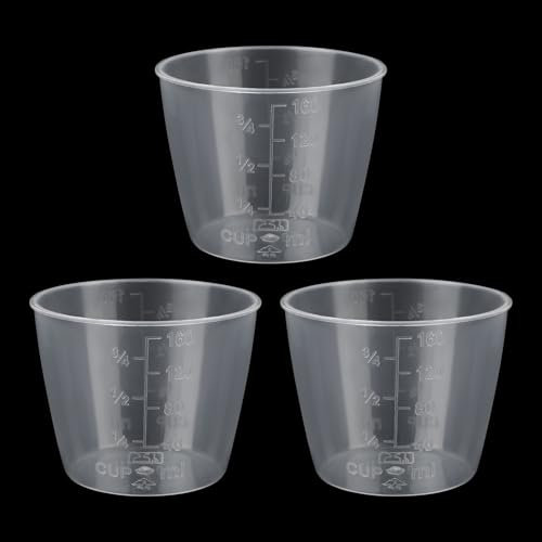 3pcs Rice Measuring Cups, 160ml Transparent Rice Cooker Cup, Replacement for Measuring Kitchen Dry & Liquid Ingredients, Plastic Small Measure Cup Kitchen Accessories