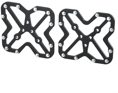 Pedaladapter-Set aus Aluminiumlegierung, für Radsportbegeisterte, geeignet für SPD und KEO Cleats mit Anti-Rutsch-Funktionen (groß)