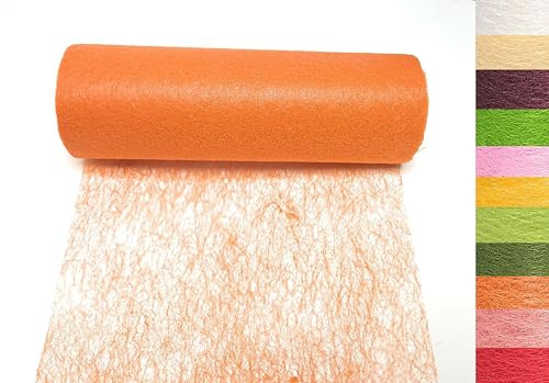 s.dekoda Tischband 20m x 23cm Vlies Tischläufer Vliesband Tischvlies Dekovlies Orange