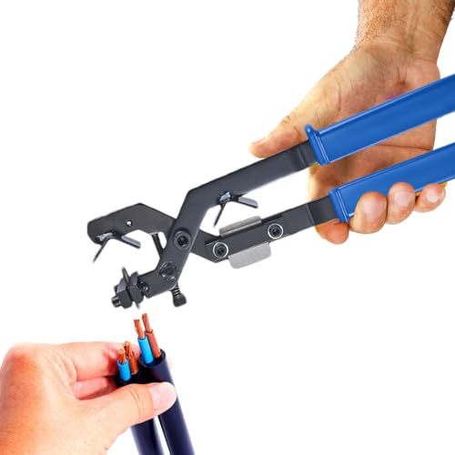 Djowyh Pelacables - Alicate Pelacables Manual Para Electricistas | Herramienta de Corte y Cizallado Manual Ajustable para Profesionales, Principiantes y Talleres en Casa