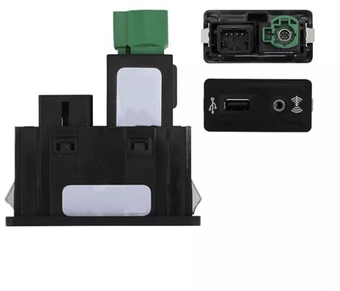 Lawnoval Per Golf 7 MIB2 per adattatore CarPlay, cablaggio interruttore USB AUX MDI OEM 5G0035222E, modulo di interfaccia multimediale per Android Auto e porta di ricarica