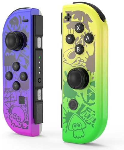 VOXAMINDALE SWITCH Controller for Nintendo Switch Controller, Switch Controller Replacement Accessories (Purple and Yellow)