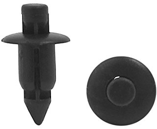 sourcing map 40 Stück Befestigungsclips Universal Für Auto Tür Trim | Kopfdurchmesser 11mm, Grifflänge 8mm, Gesamtlänge 21mm, Drücktyp, Universell