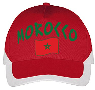 Supportershop Marocko herrmössa, röd, medium